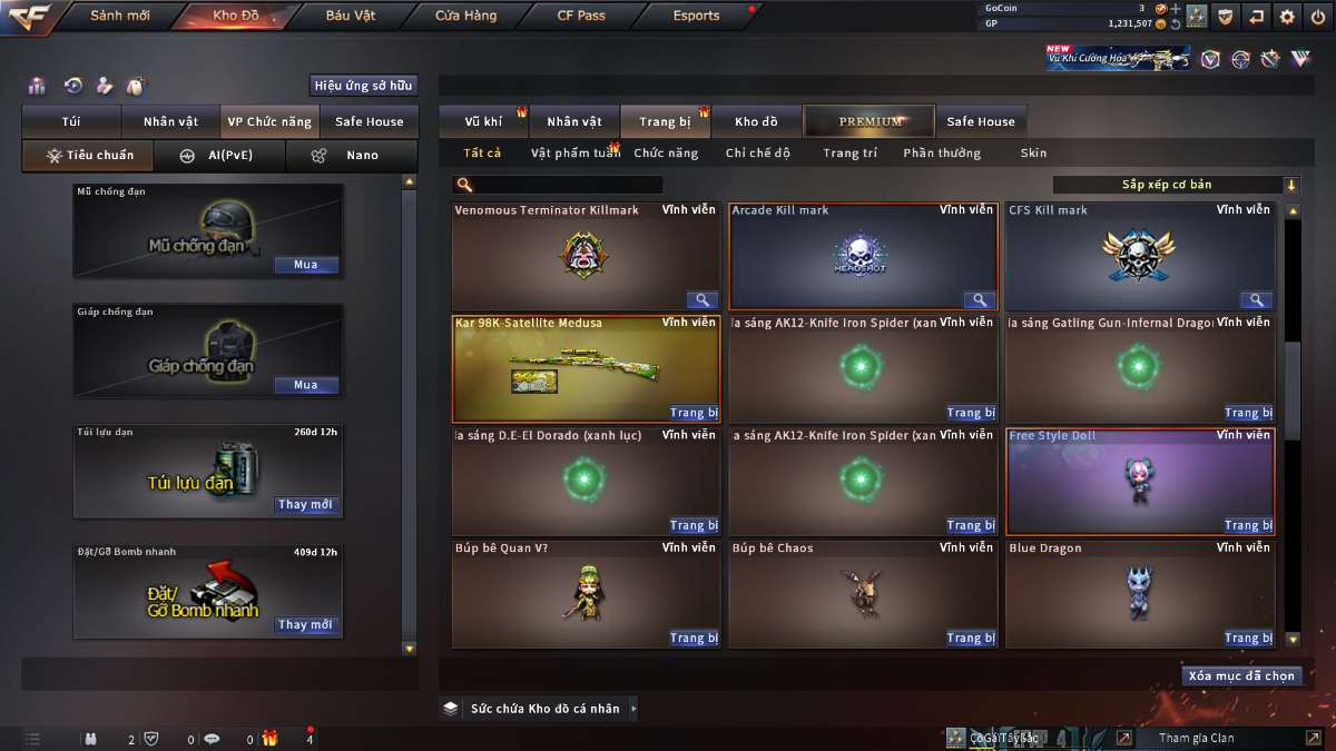 shop acc cf uy tin gia re